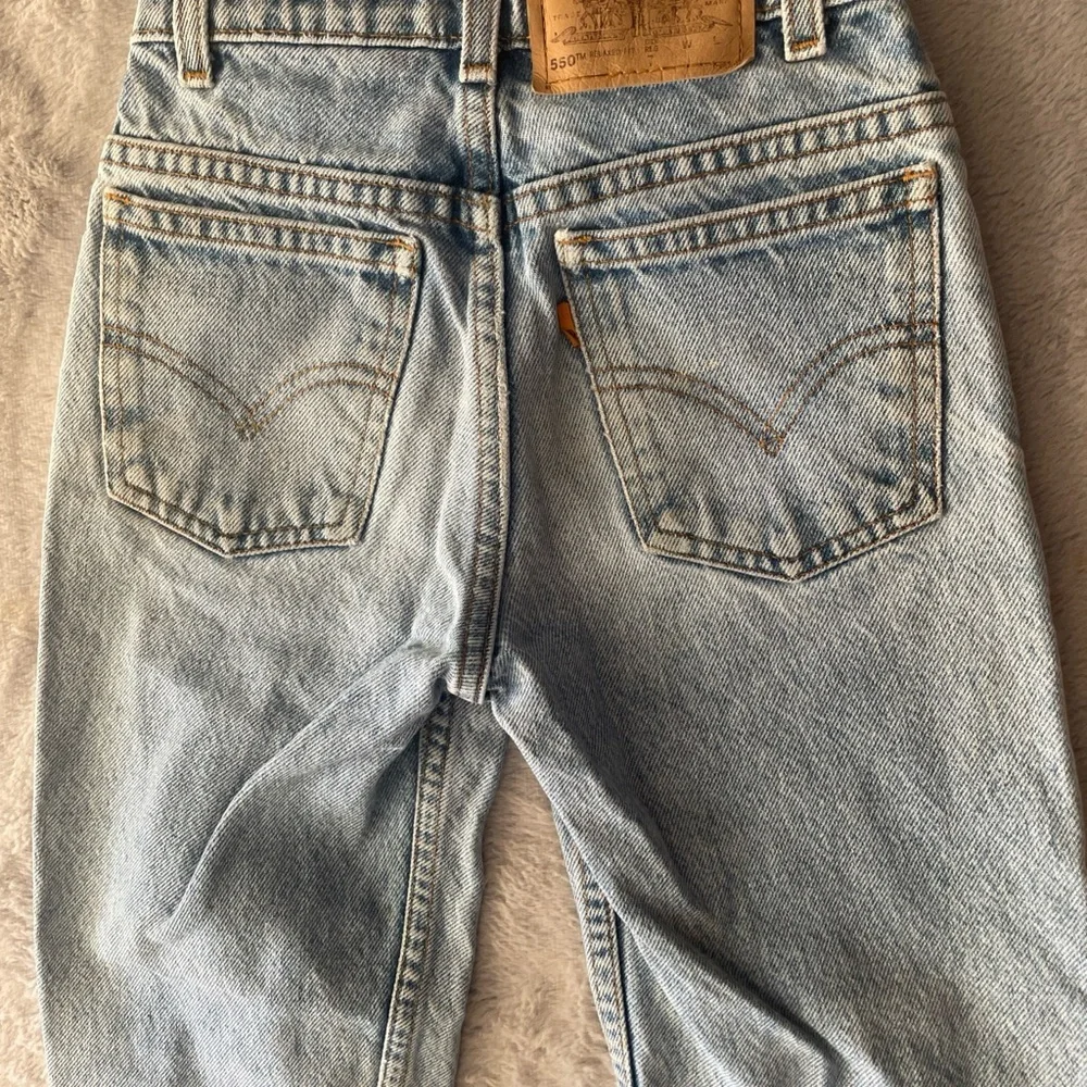 Levi’s little Levi’s Light Blue Distressed Jeans vintage orange tab size youth 7
